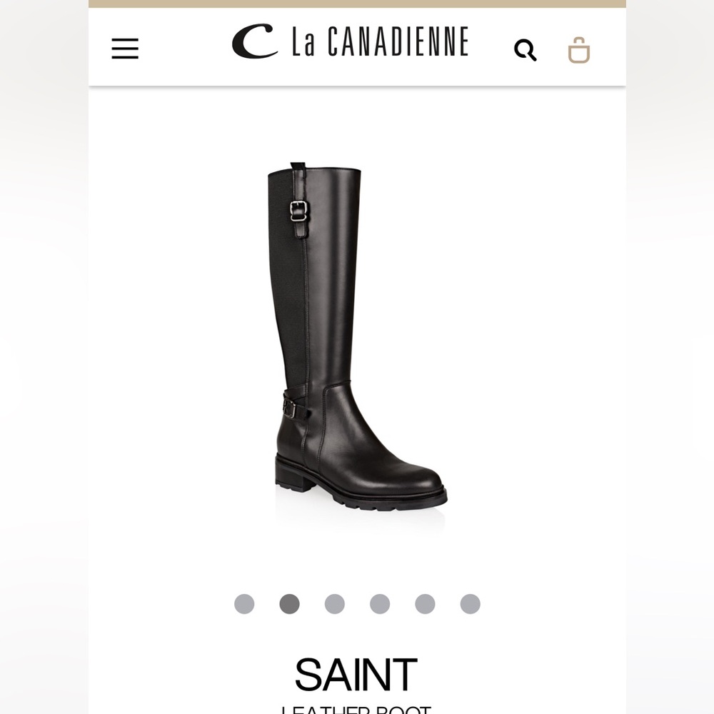 LaCanadienne tall black weatherproof boots, brand new never worn.
